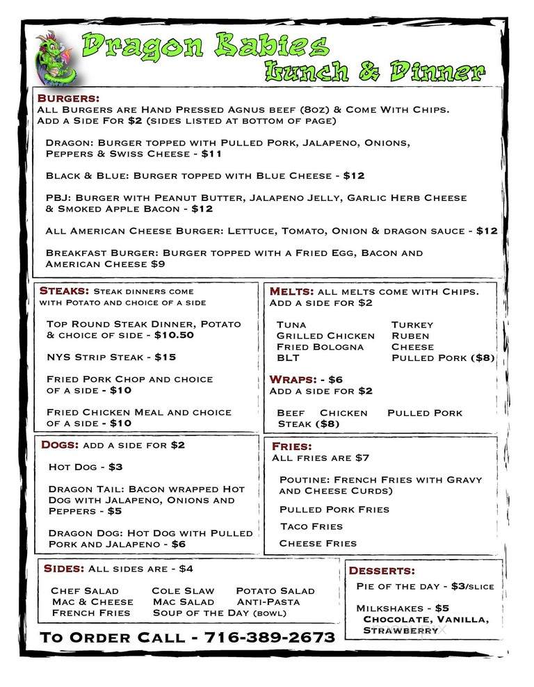 Dragon House Restaurant - North York, ON menu_pic