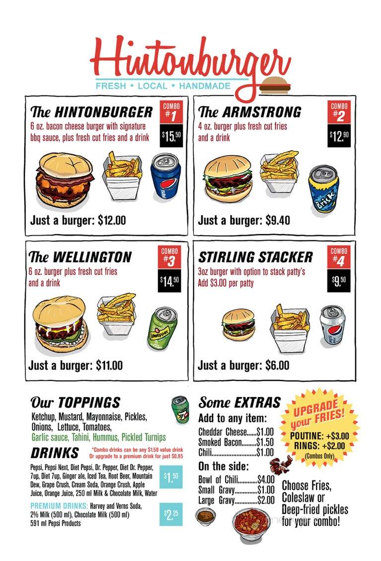 Hintonburger - Ottawa, ON menu_pic
