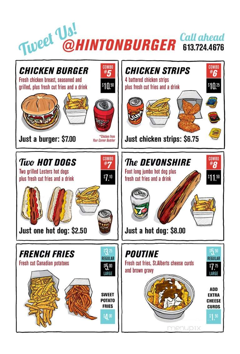 Hintonburger - Ottawa, ON menu_pic