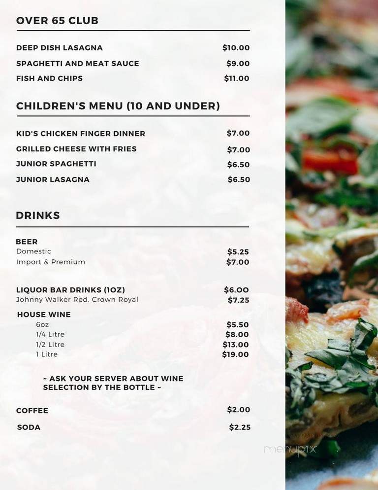 Jim's Greek-Italian Eatery - Belleville, ON menu_pic