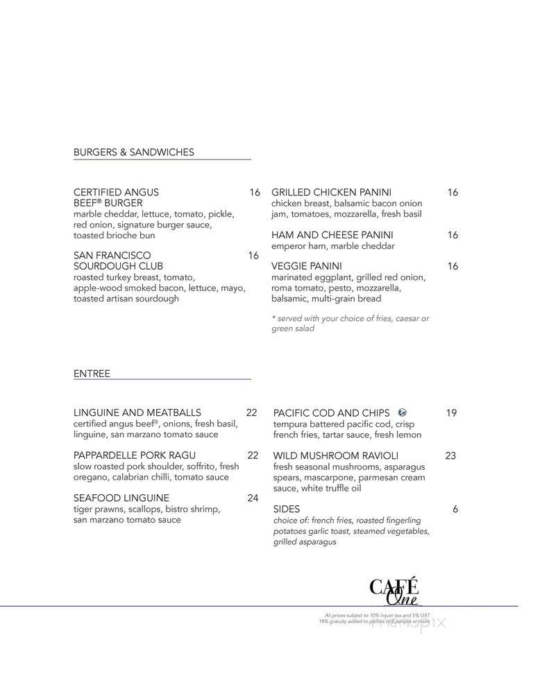 Cafe One - Vancouver, BC