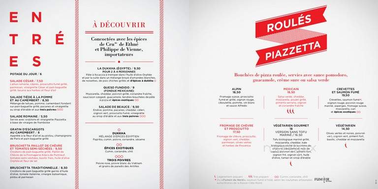 La Piazzetta Restaurant - Saint-Lambert, QC menu_pic