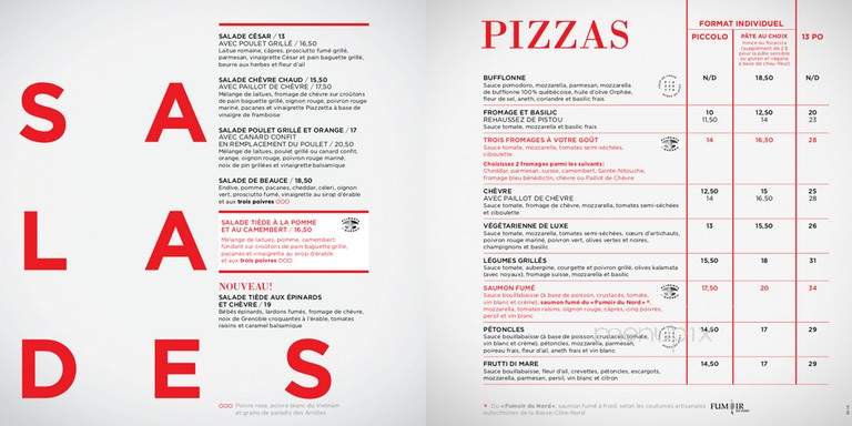 La Piazzetta Restaurant - Saint-Lambert, QC menu_pic