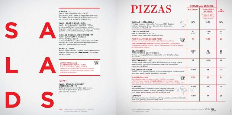 La Piazzetta Restaurant - Saint-Lambert, QC menu_pic