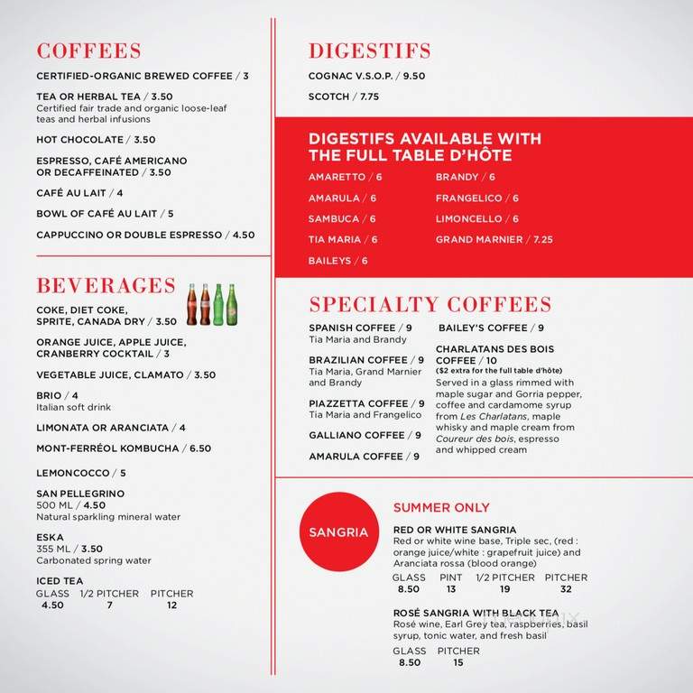 La Piazzetta Restaurant - Saint-Lambert, QC menu_pic