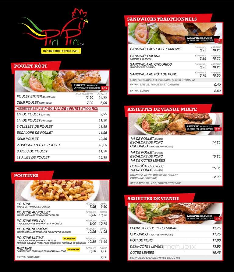 Piri Piri Rotisserie - Montreal, QC menu_pic