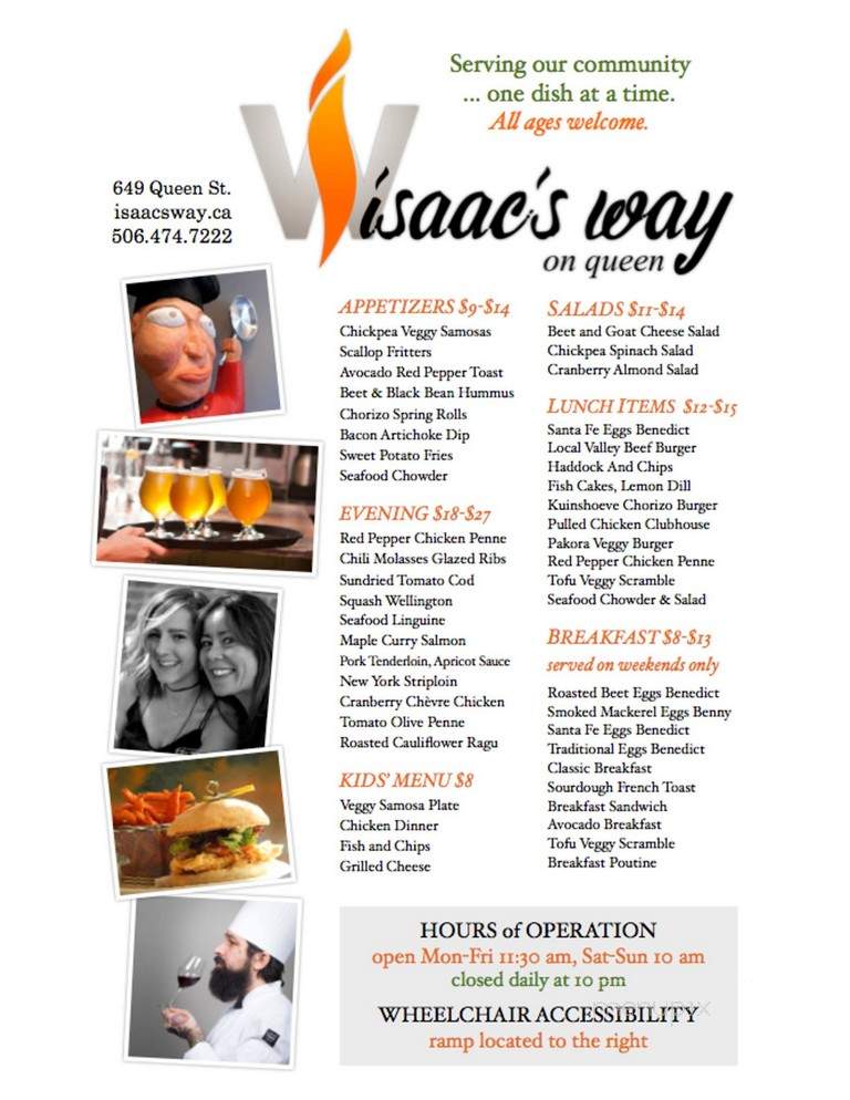 Isaac's Way Restaurant - Fredericton, NB