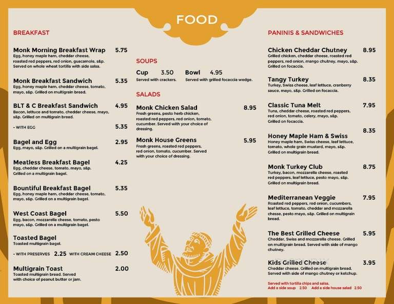 Wired Monk - Langley Twp, BC menu_pic