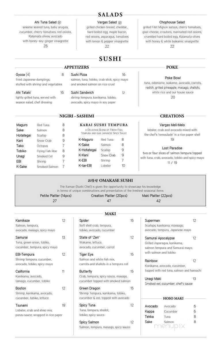 Kobe Japanese Steakhouse & Seafood - Montreal, QC menu_pic