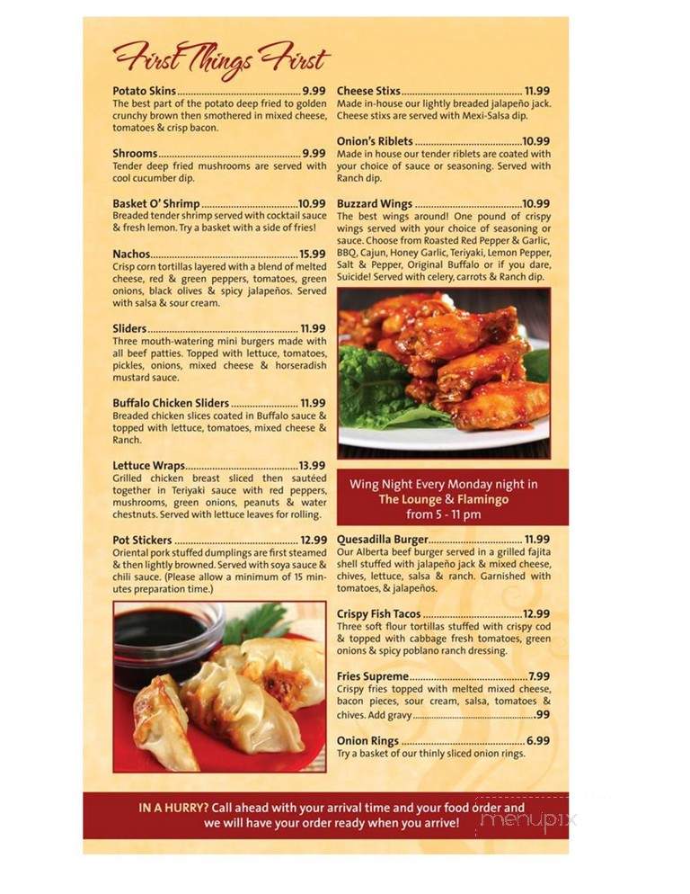 Onion Bar & Grill - Lethbridge, AB menu_pic