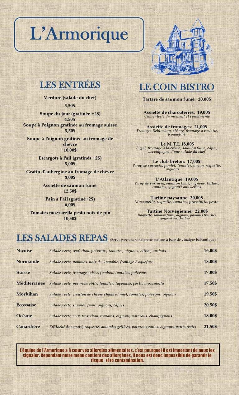 Creperie L'Armorique - Saint-Sauveur-Des-Monts, QC menu_pic