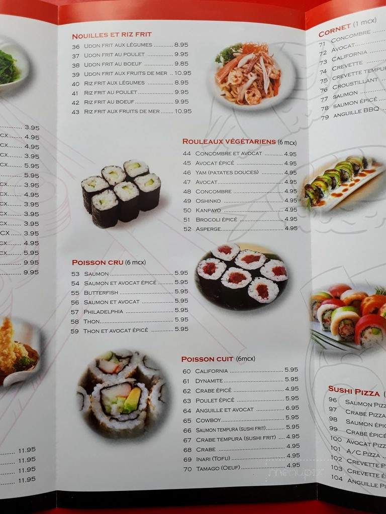 Shogun Japanese Restaurant - Montreal, QC menu_pic