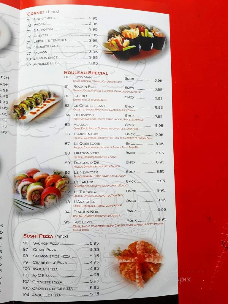 Shogun Japanese Restaurant - Montreal, QC menu_pic