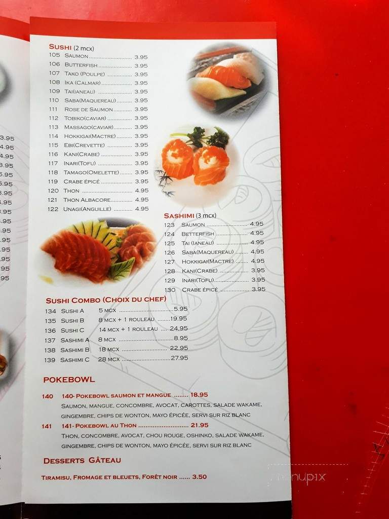 Shogun Japanese Restaurant - Montreal, QC menu_pic