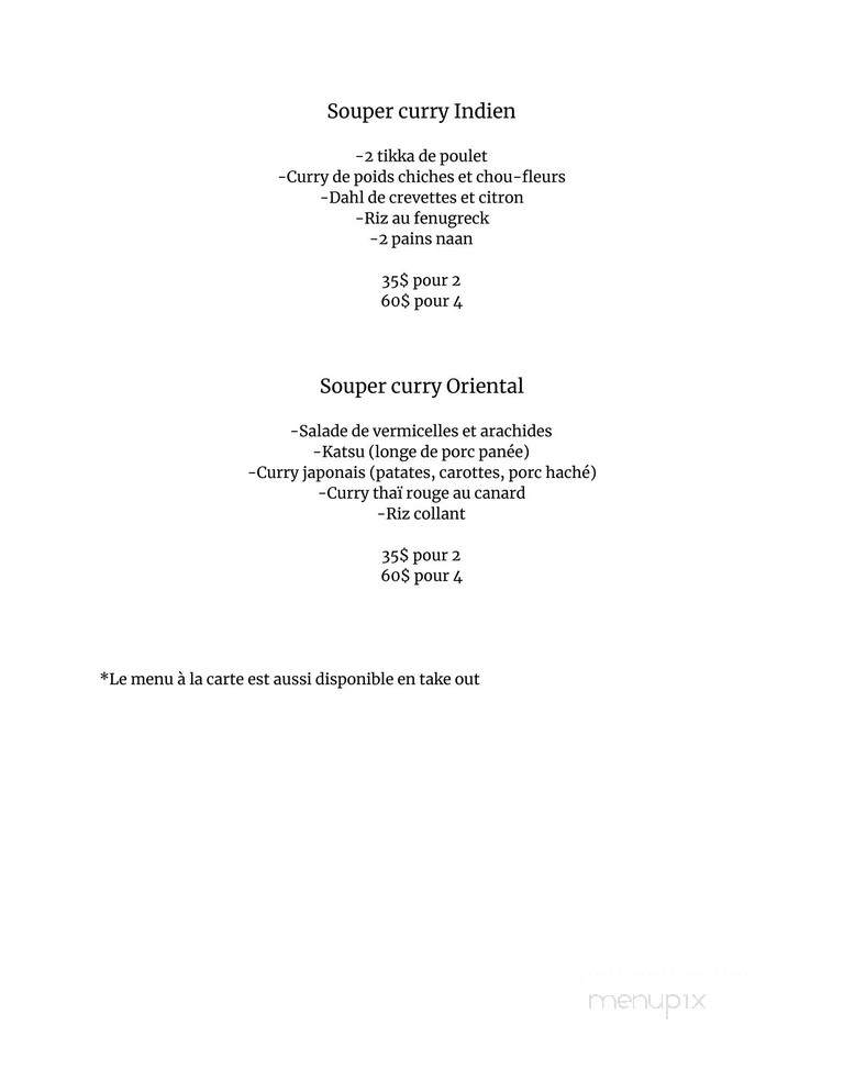Bratwurst - Montreal, QC menu_pic