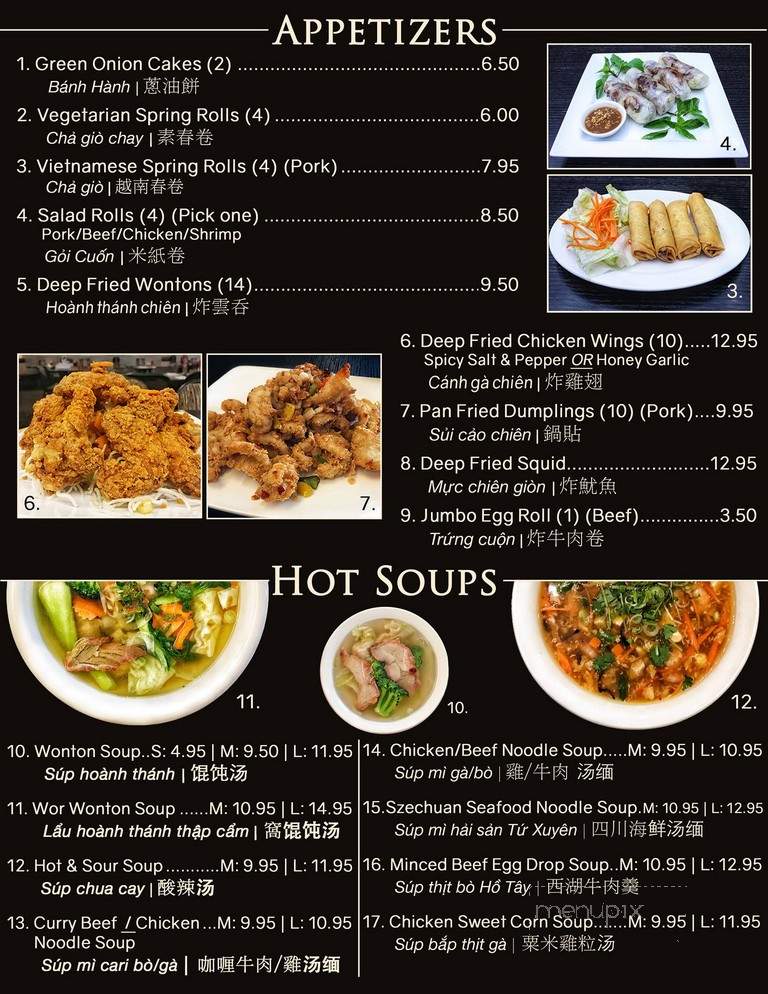 China Marble Chinese Cuisine - Edmonton, AB menu_pic