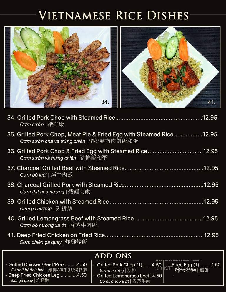 China Marble Chinese Cuisine - Edmonton, AB menu_pic