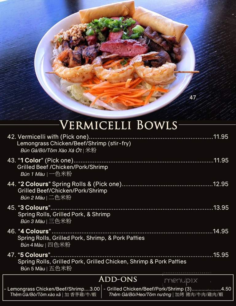 China Marble Chinese Cuisine - Edmonton, AB menu_pic