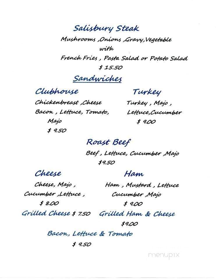 Happy Eater Restaurant - Alexis Creek, BC menu_pic