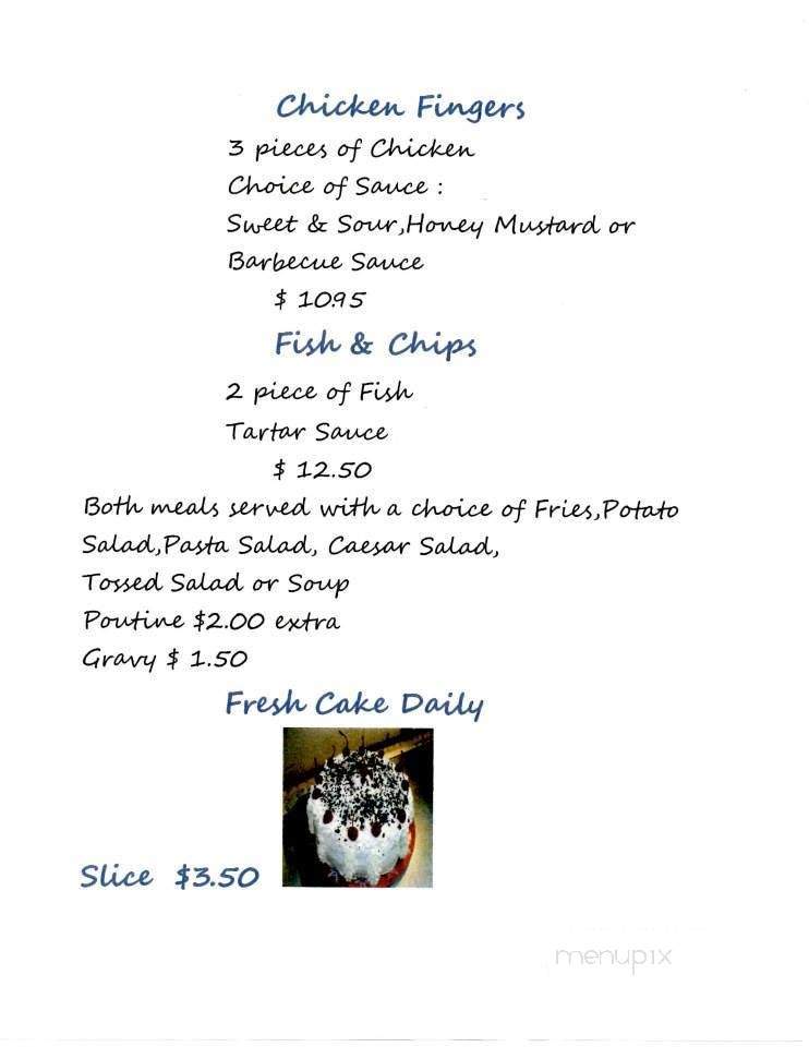 Happy Eater Restaurant - Alexis Creek, BC menu_pic