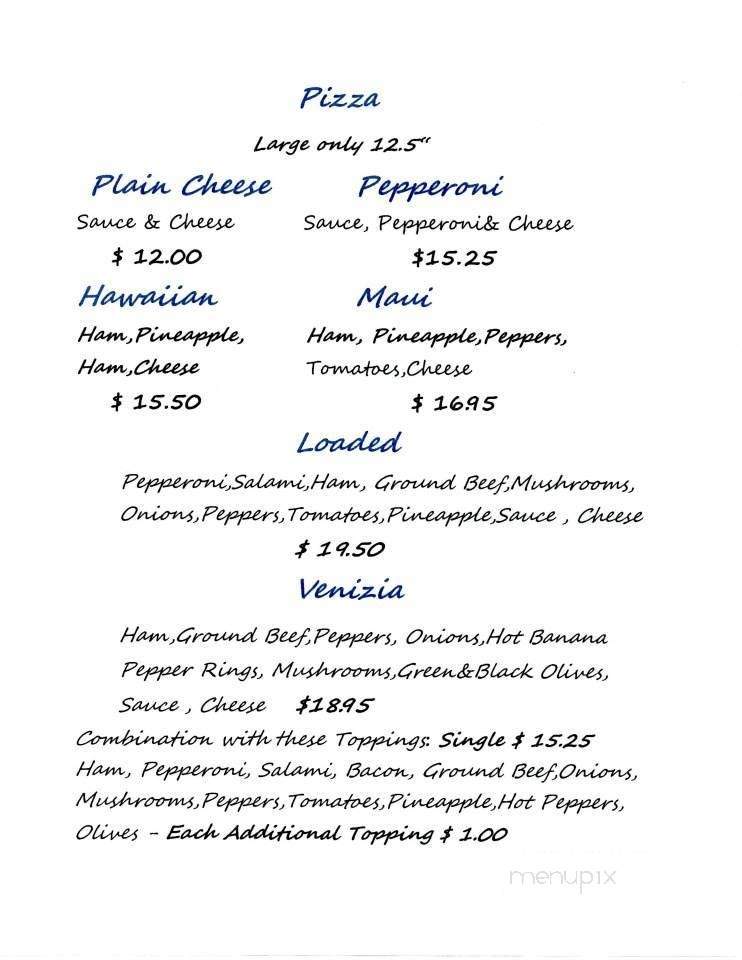 Happy Eater Restaurant - Alexis Creek, BC menu_pic