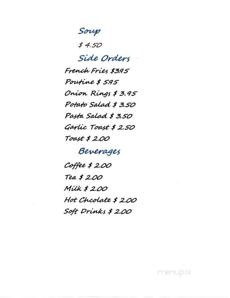 Happy Eater Restaurant - Alexis Creek, BC menu_pic