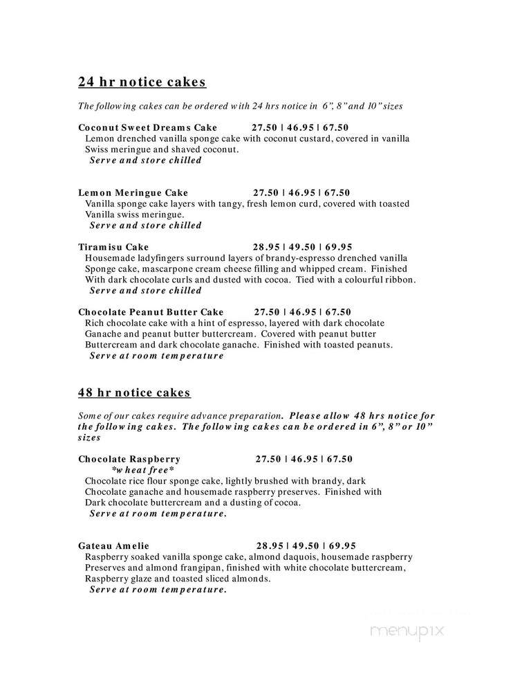 Pure Vanilla - Oak Bay, BC menu_pic
