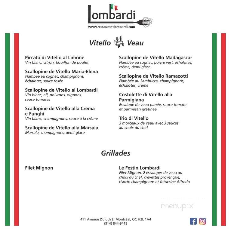 Lombardi Restaurant Inc - Montreal, QC