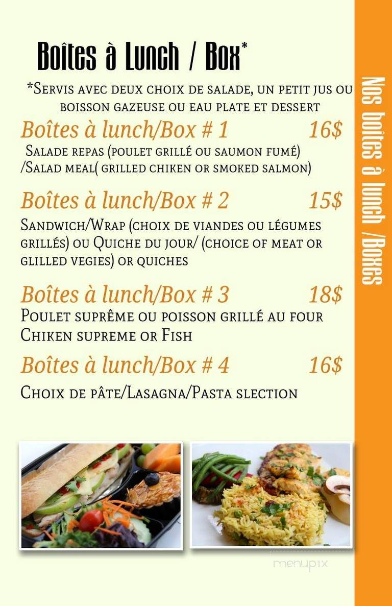 Cafe Imagination - Montreal, QC menu_pic