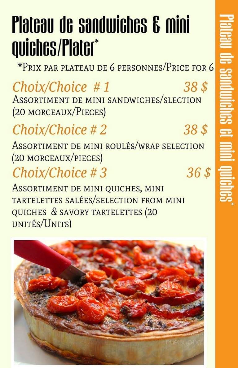 Cafe Imagination - Montreal, QC menu_pic
