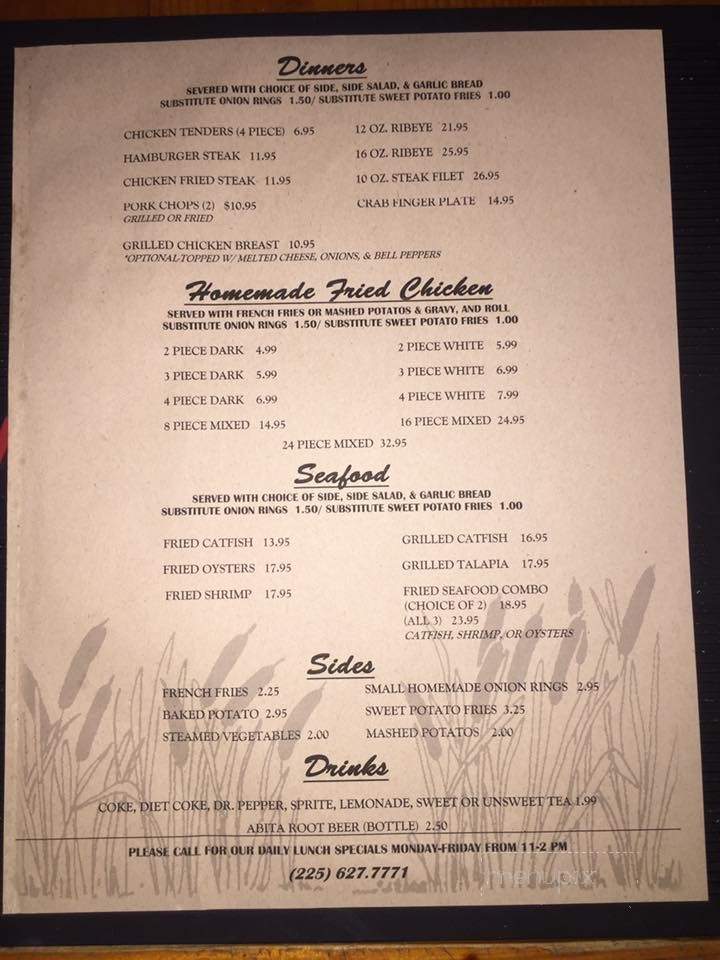RAXX Bar & Grill - Kingston, ON menu_pic