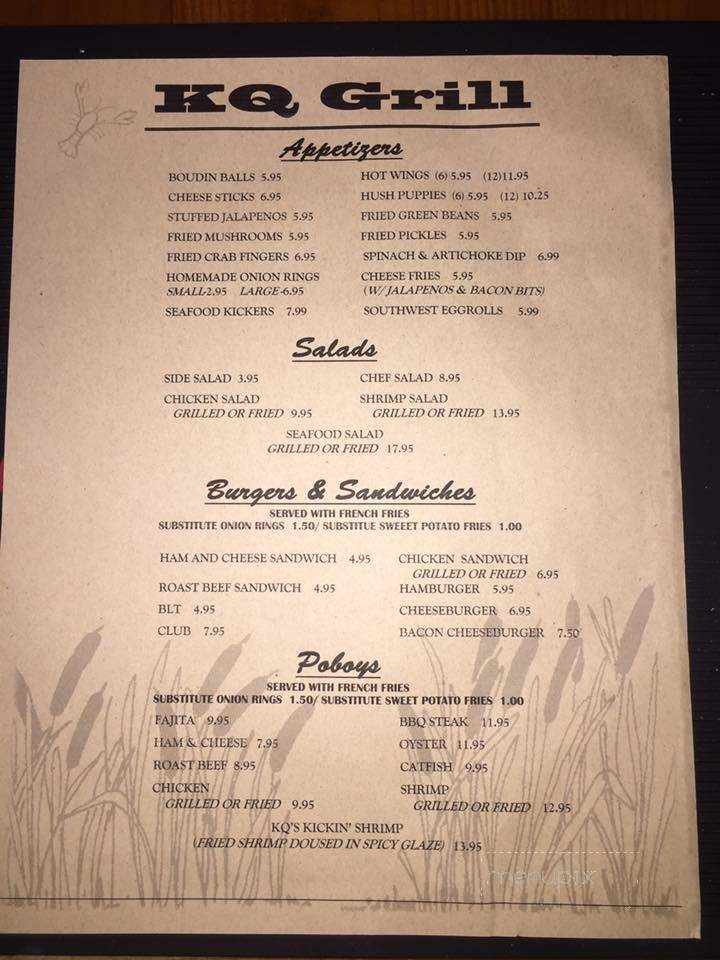 RAXX Bar & Grill - Kingston, ON menu_pic