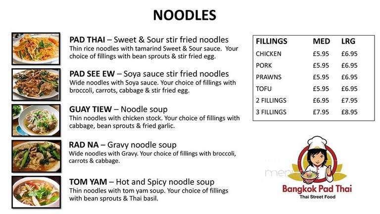 Bangkok Pad Thai - London, ON menu_pic