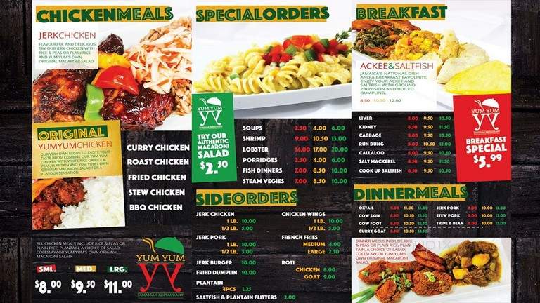 Yum Yum Cafe - Toronto, ON menu_pic