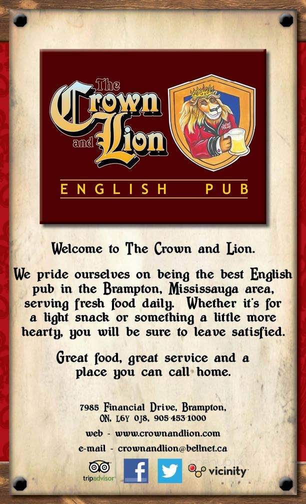 The Crown & Lion English Pub - Brampton, ON