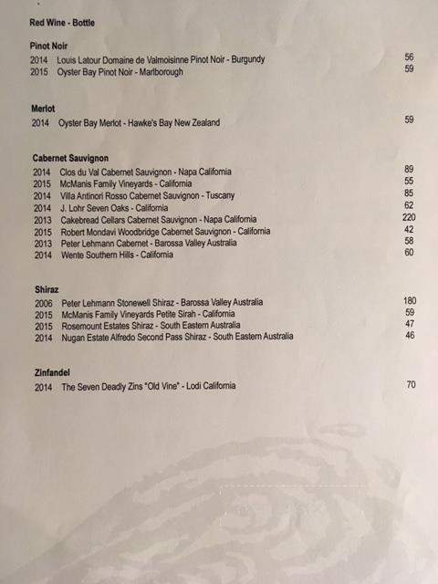 Salty's - Halifax, NS menu_pic
