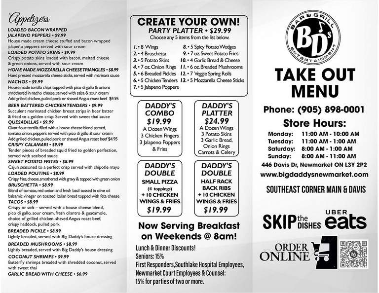 Big Papa - Newmarket, ON menu_pic