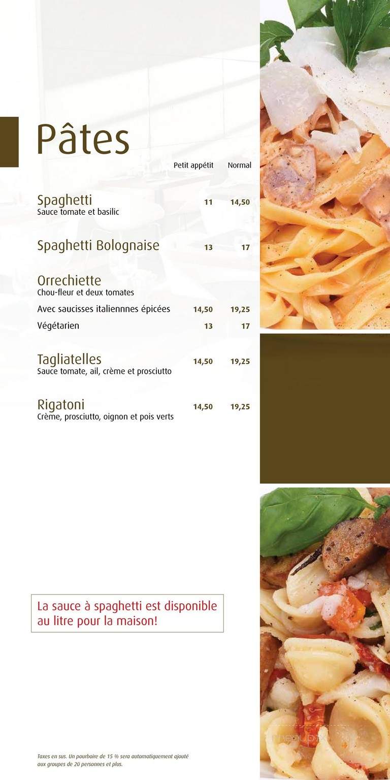 Chic Alors - Quebec, QC menu_pic