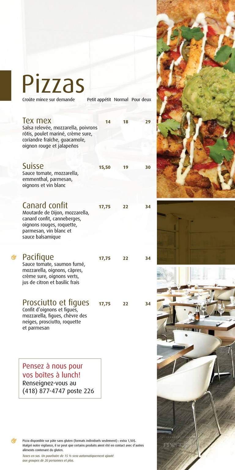 Chic Alors - Quebec, QC menu_pic