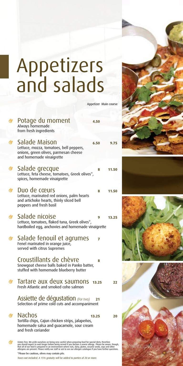 Chic Alors - Quebec, QC menu_pic