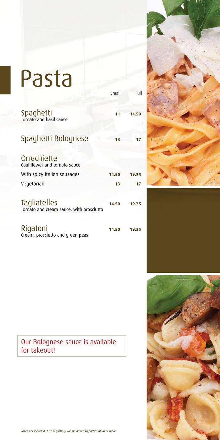 Chic Alors - Quebec, QC menu_pic