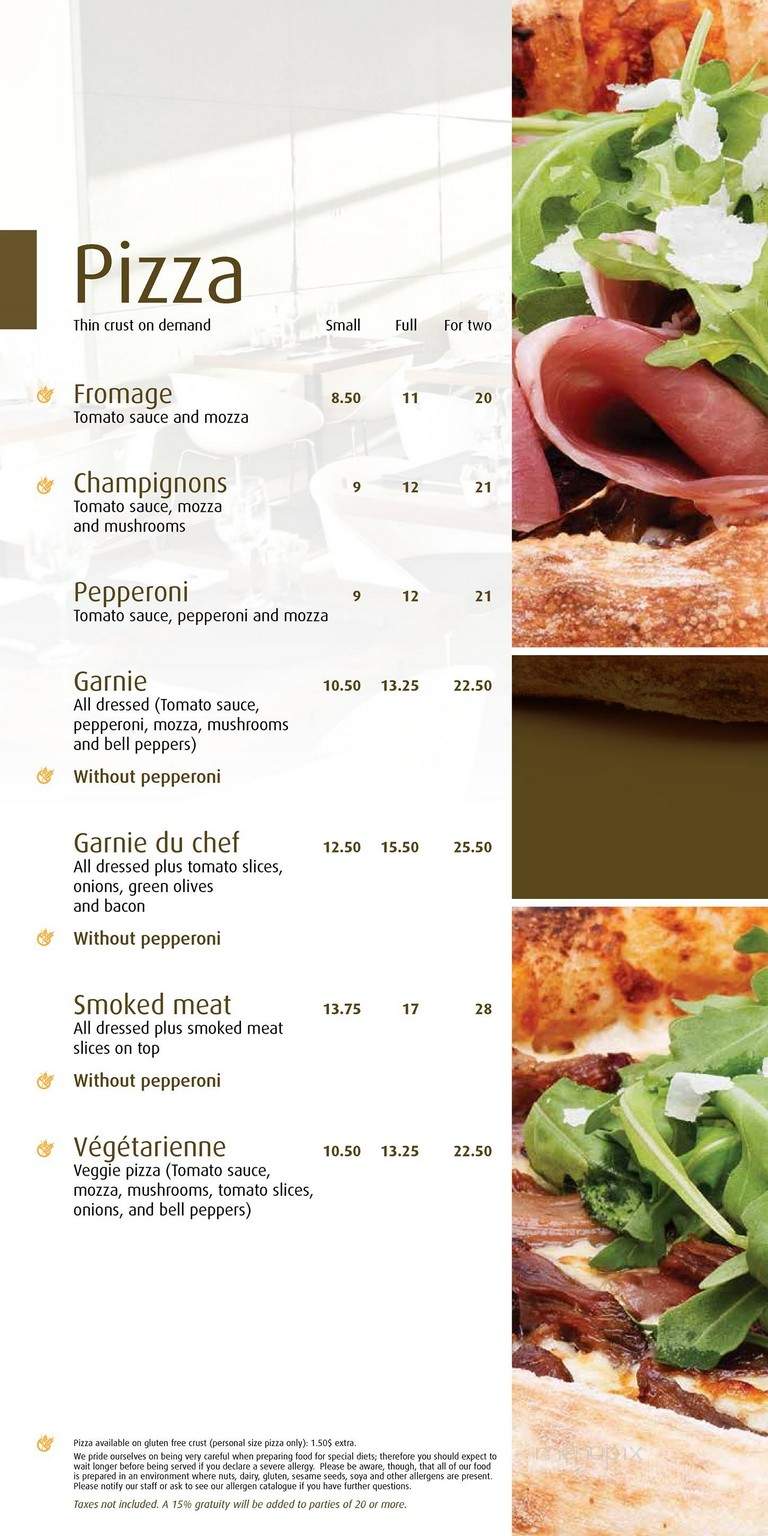 Chic Alors - Quebec, QC menu_pic
