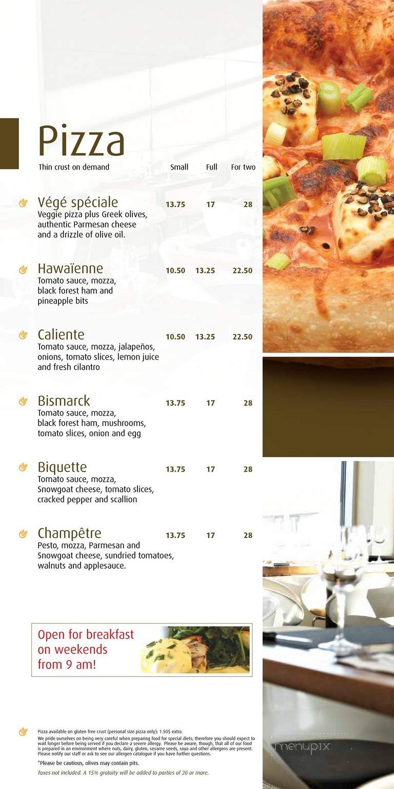 Chic Alors - Quebec, QC menu_pic