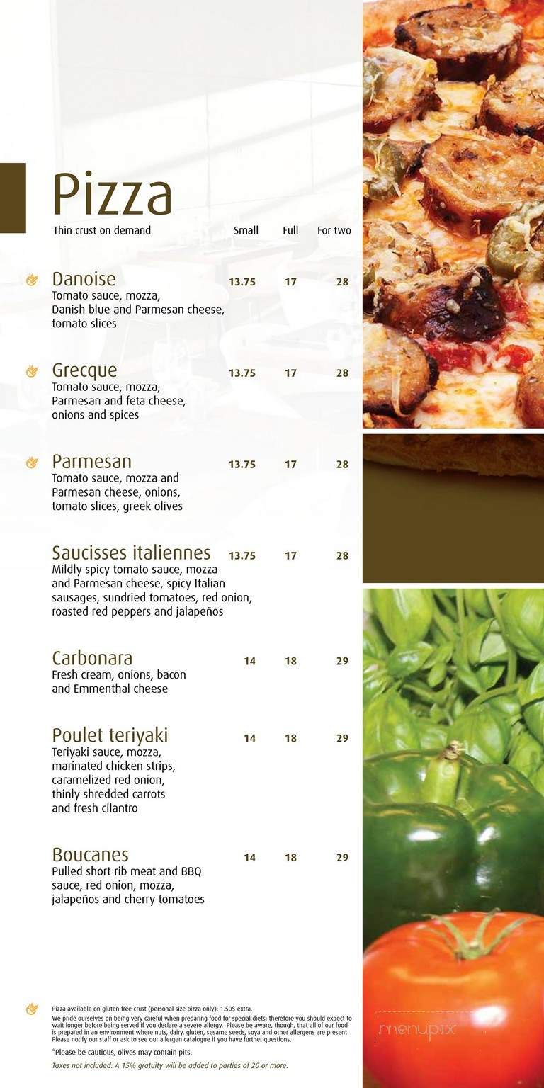 Chic Alors - Quebec, QC menu_pic