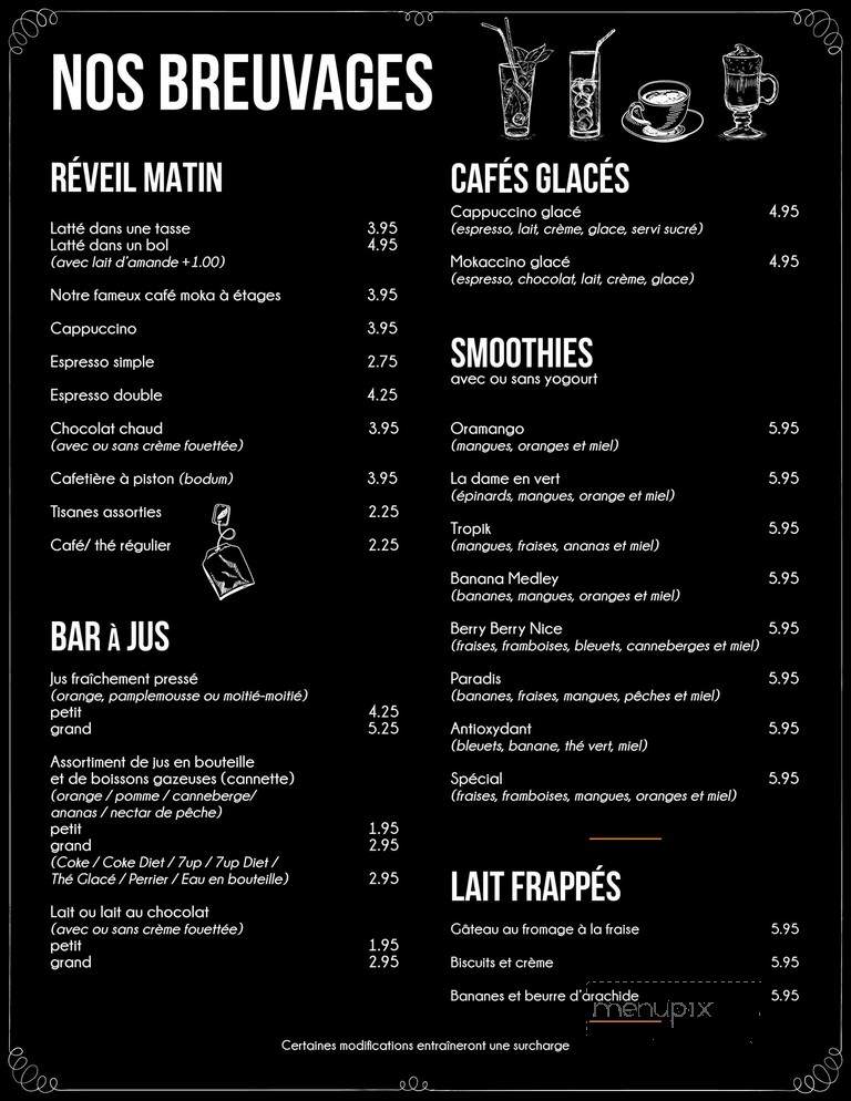 Dejeuners Ink - Dollard-Des-Ormeaux, QC menu_pic
