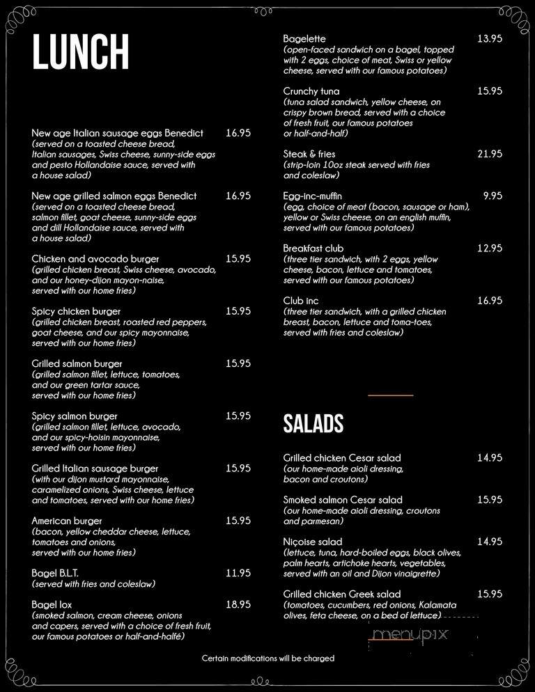 Dejeuners Ink - Dollard-Des-Ormeaux, QC menu_pic