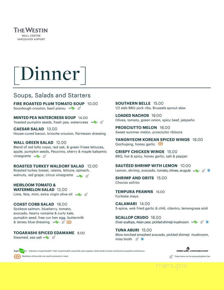 The Apron - Richmond, BC menu_pic