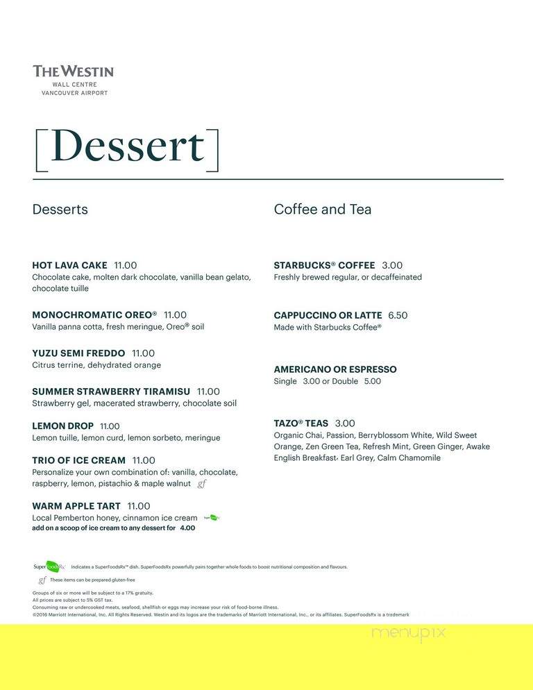 The Apron - Richmond, BC menu_pic