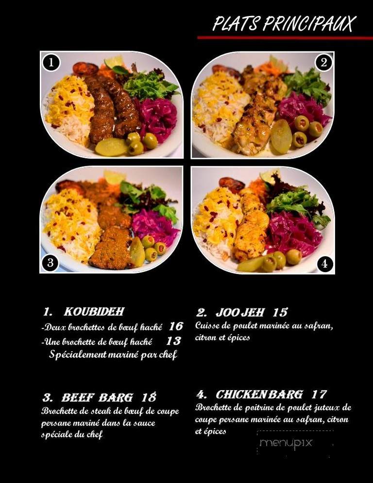 Restaurant Lo Re - Sherbrooke, QC menu_pic