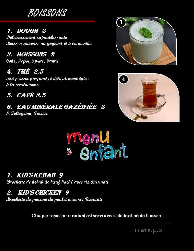 Restaurant Lo Re - Sherbrooke, QC menu_pic